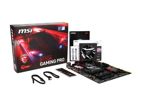 Msi Msi Gaming B150a Gaming Pro Lga 1151 Atx Intel Motherboard Neweggca
