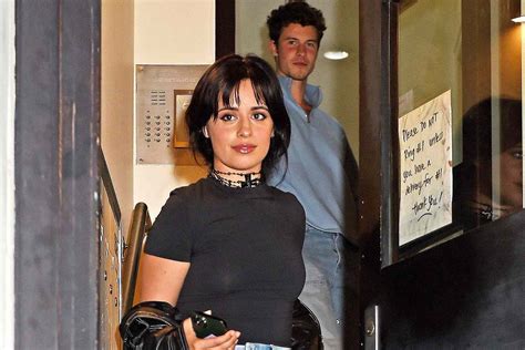 camila cabello spotted leaving shawn mendes n y c apartment