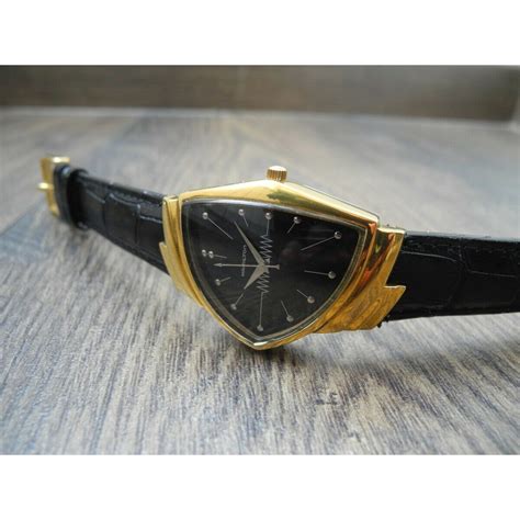 Buy hamilton ventura wristwatches and get the best deals at the lowest prices on ebay! HAMILTON VENTURA REGISTERED EDITION GOLD plated BLACK DIAL ...