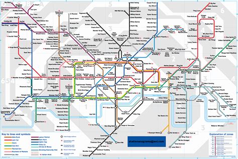 The Best London Underground Tube Map Pastiches London Underground Map