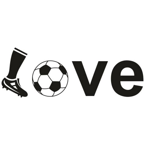 Love Soccer Football Svg Love Soccer Svg Cut Files Love Football