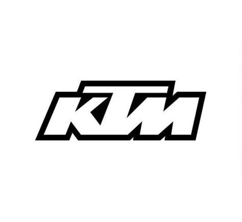 Ktm Racing Outline Sticker Decal Custom Sizes And Colors Motocross Dirt