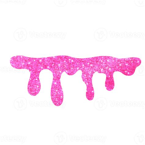 Hot Pink Glitter Dripping 19639340 Png
