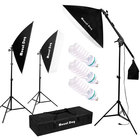 Mountdog Softbox Lighting Kit Photography Studio Light 20
