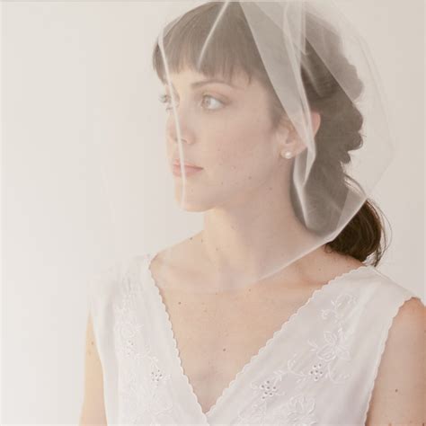 Bridal Birdcage Veil Blusher Veil Wedding Veil 16 Full Etsy