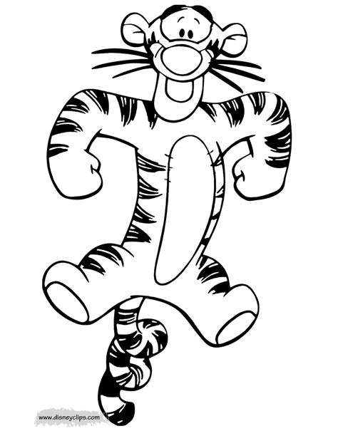 Coloring Pages Tigger Winnie Pooh Drawing Turtle Printable Line Cute
