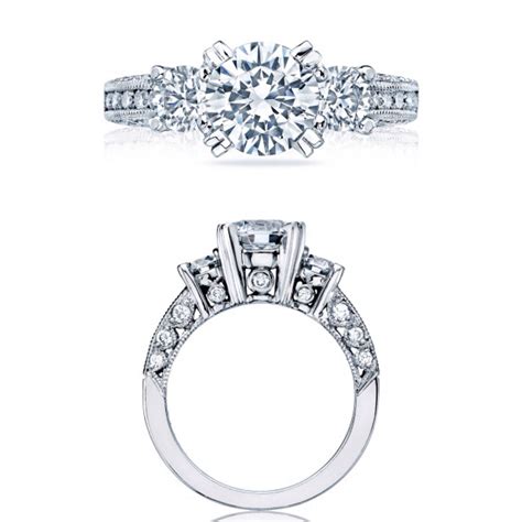 Tacori 3 Stone Engagement Ring | Wedding rings engagement, Shiny engagement rings, Engagement rings