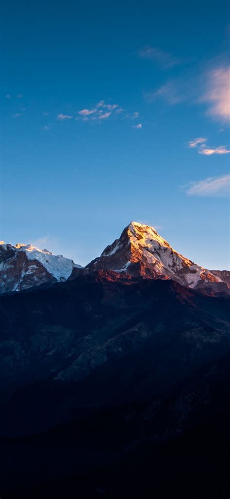 Download 1125x2436 Wallpaper Annapurna Massif Mountain Himalayas