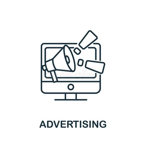 ícone De Publicidade Da Coleção De Marketing Digital Símbolo De