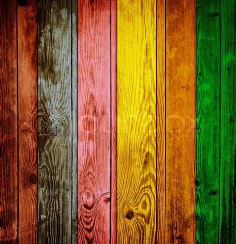 Colorful Wood Background Stock Photo Colourbox