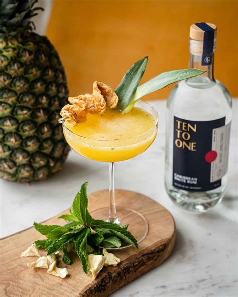 Pineapple Mint Daiquiri Ten To One Rum