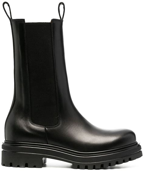 Scarosso Chunky Rubber Sole Boots Farfetch