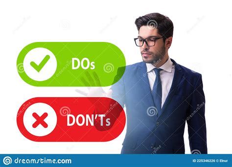 Concept Of Choosing Between Dos And Donts Stock Photo Image Of Mark