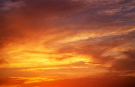 Premium Photo Fiery Orange Sunset Sky Beautiful Sky