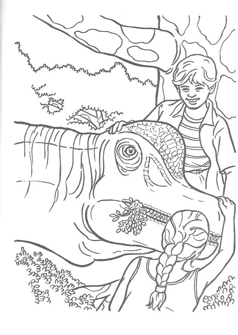 Jurassic Park Coloring Map Coloring Pages