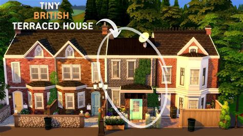Tiny British Terraced House Speed Build The Sims 4 Youtube