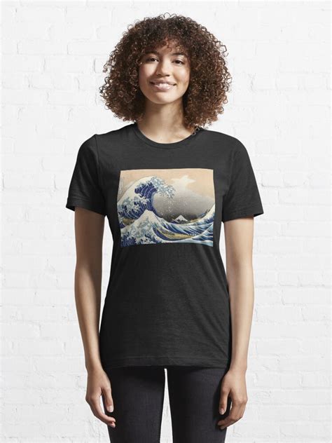 the great wave off kanagawa by katsushika hokusai reproduction t shirt for sale by