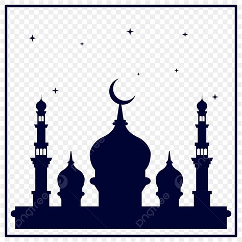 Siluet Masjid Islam Ramadhan Ramadan Islam Mesjid Png Dan Vektor