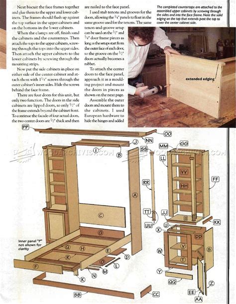 Murphy Bed Plans Woodarchivist