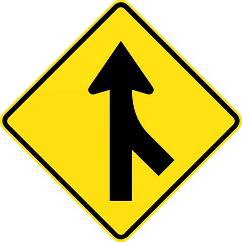 W5 34 Merging Traffic Right Clipart Free Download Transparent Png