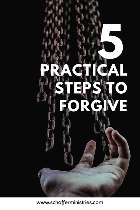 5 Practical Steps To Forgive — Schaffer Ministries