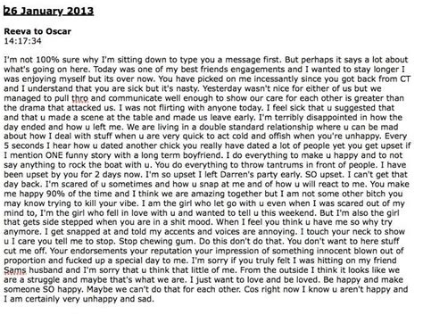 Oscar Pistorius Sent This Long Apologetic Text To His Girlfriend 3