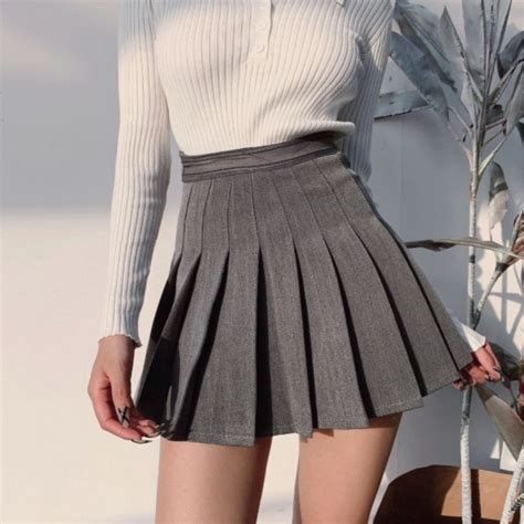 Mini Pleated Skirt With Under Shorts Y2k 90s Kawaii Harajuku School Tennis Skirt Preppy Style
