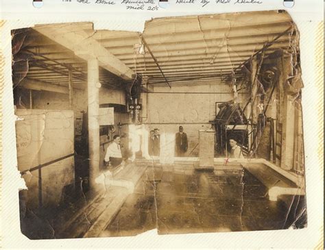 Inside Of An Ice House Built By The City Of Hinesville In The 20s