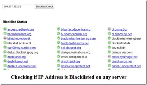 Check If Your Ip Address Is Blacklisted