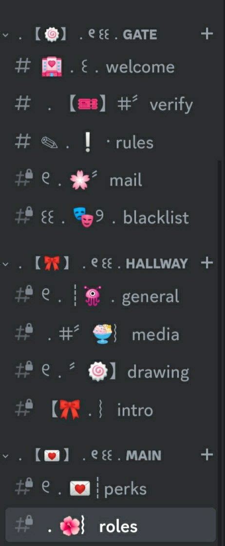 🌺 Channels Categories Discord Server Role Ideas Discord