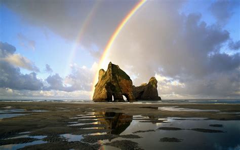 Wallpaper Sunlight Landscape Sunset Sea Bay Rock Shore