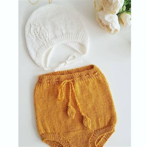 Knitted Baby Bloomers Baby Diaper Cover Baby Bloomersknit Etsy