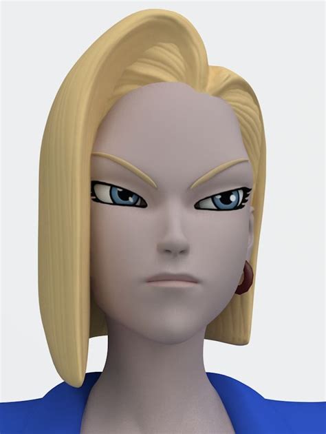 Android 18 Rigged Modelo 3d 5 C4d Fbx Unknown Free3d