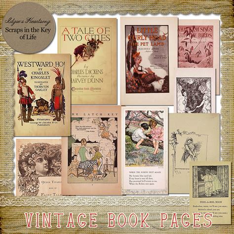 10 Vintage Story Book Book Pages By Idgies Heartsong