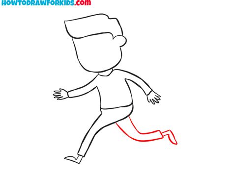 How To Draw A Running Person Easy Drawing Tutorial For Kids