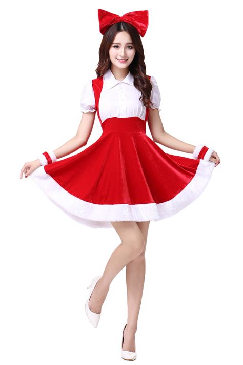 Christmas Costumes For Women Sexy Adult Women Halloween Santa Cosplay