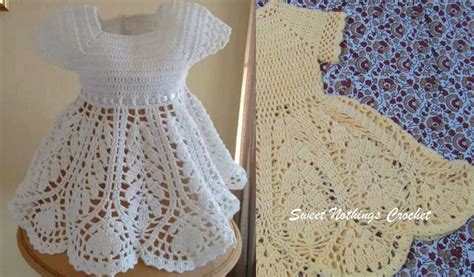 Lotus Dress For A Baby Or A Toddler Girl Free Crochet Pattern