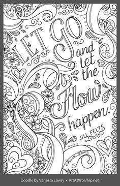 What do you know about geometric? Today I Choose Joy Free Coloring Page by Thaneeya McArdle ...