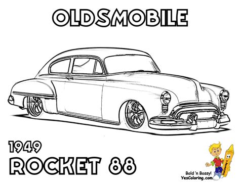 Muscle Cars Coloring Pages Free Coloring Home
