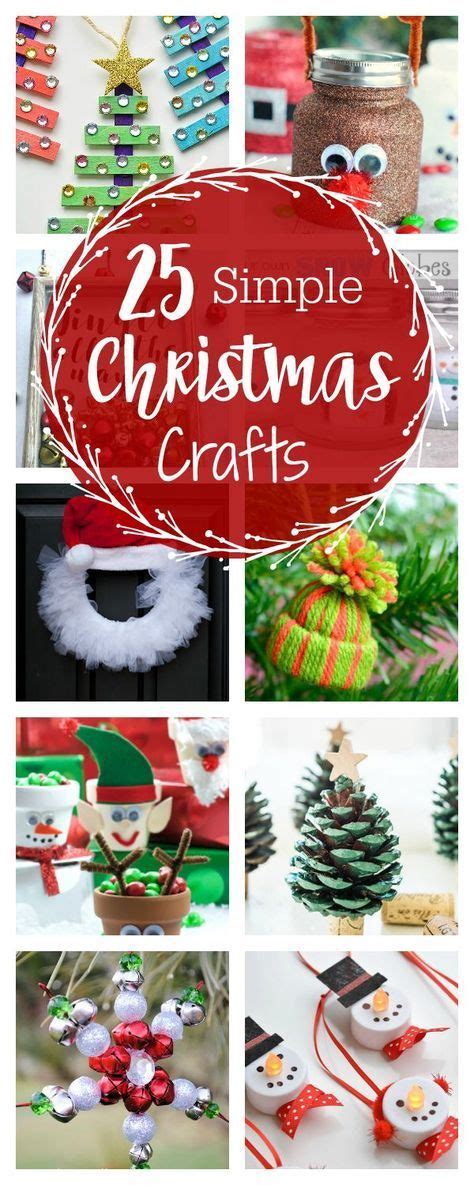 25 Fun and Simple Christmas Crafts-These cute Christmas craft ideas are