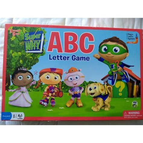 Univer Toys Super Why Abc Letter Reading Board Game Kids Play Learn