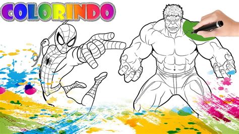 Introduzir Imagem Desenhos Para Colorir Homem Aranha E Hulk Br Thptnganamst Edu Vn
