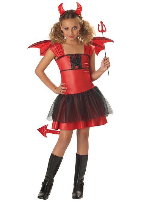 Girls Little Red Devil Costume Devil Halloween Costumes