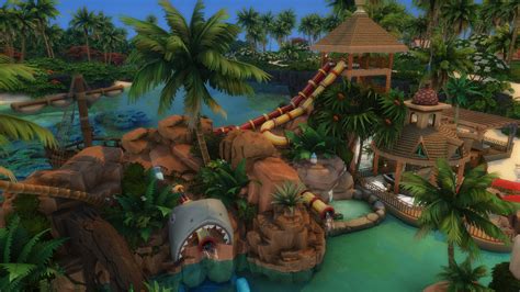 Adorable Beach Waterpark 50x50 By Bradybrad7 At Mod The Sims 4 Sims 4