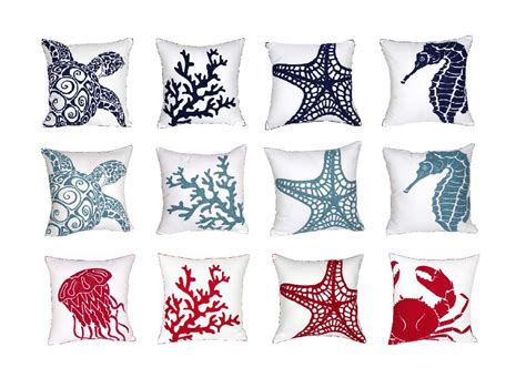 Ceramics, enamelware, glassware, furniture, lighting, rugs, holiday and more! Embroidered Nautical Decor Throw Pillow Covers, Beach ...
