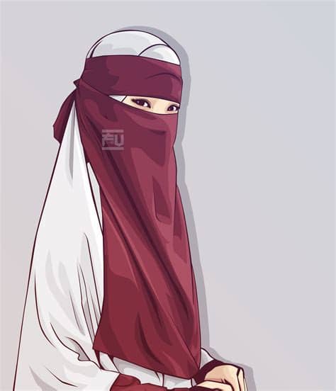 #vector #hijab #niqab | Kartun, Gadis animasi, Pejuang wanita