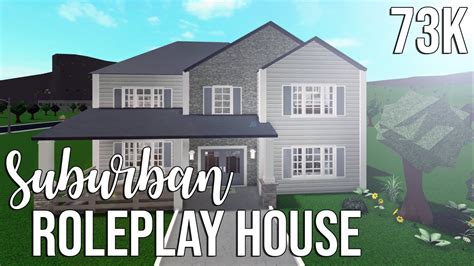 Roblox Bloxburg Suburban Roleplay House 73k Youtube