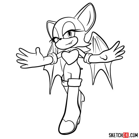 Rouge The Bat Coloring Pages Coloring Home
