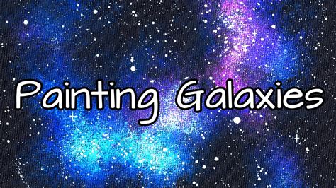 Painting A Galaxy Acrylic Speed Paint Youtube