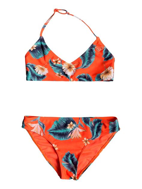 Girls 7 14 Seaside Lover Triangle Bralet Bikini Set 191274992945 Roxy